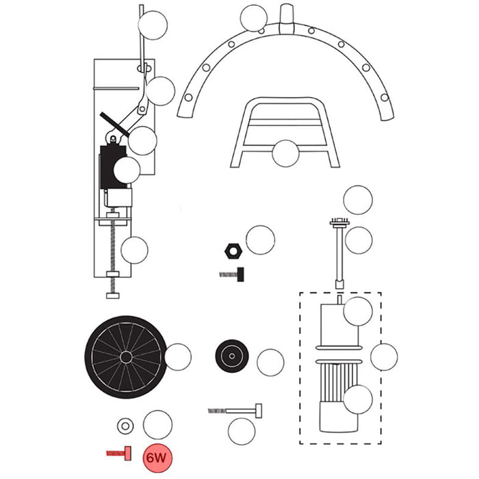 SoRoTo Washer (1 pc) for 300 mm wheel 100.006W