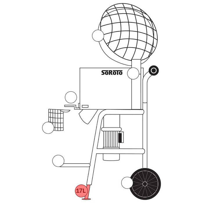 SoRoTo Telescopic leg, front - left side 100.017L