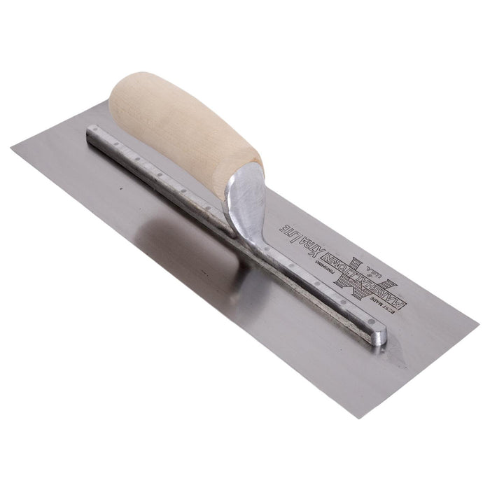 Marshalltown Finishing Trowel - 356 X 121 - Carbon - Wood Handle - 11499 (13232)V