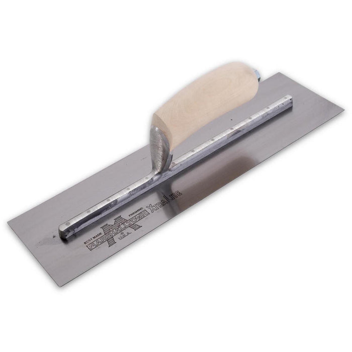 Marshalltown Finishing Trowel - 356 X 121 - Carbon - Wood Handle - 11499 (13232)V