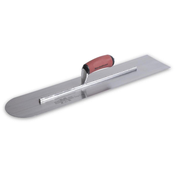 Marshalltown 610 X 102mm Rounded Front Carbon Steel Trowel - Durasoft - 12219