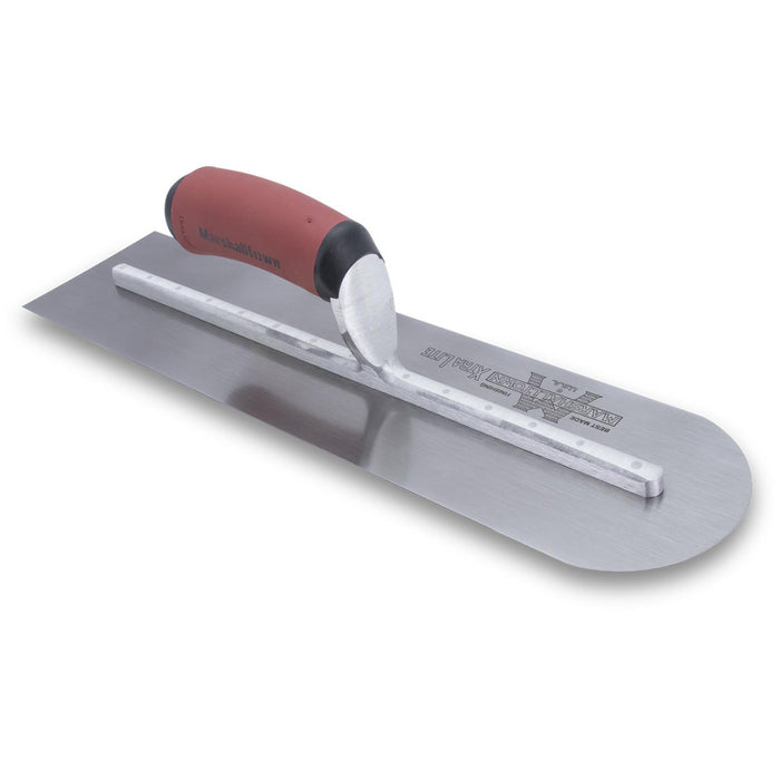 Marshalltown 457 X 102 Rounded Front Carbon Steel Trowel - Durasoft - MTMXS81RED - 10047