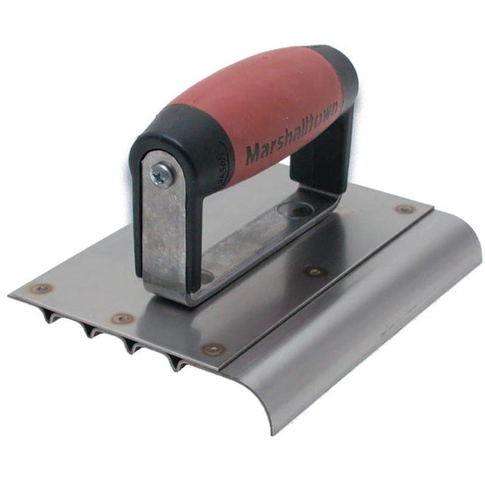 Marshalltown Safety Edger Ss - 152 X 127 X 13mm Rad, 16mm Lip, And 4 Grooves - MT4280D - 14280