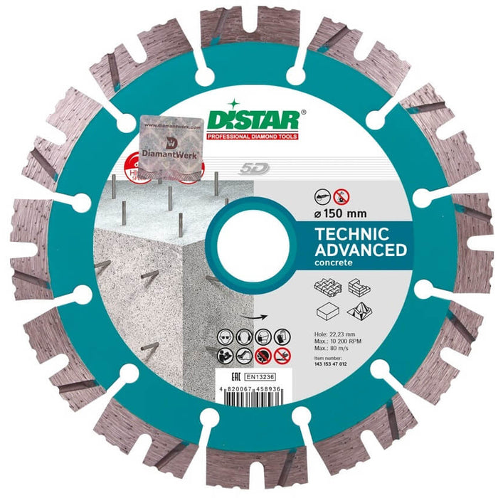 DisTar TECHNIC ADVANCED Diamond Blade 5D Extra Class 150mm