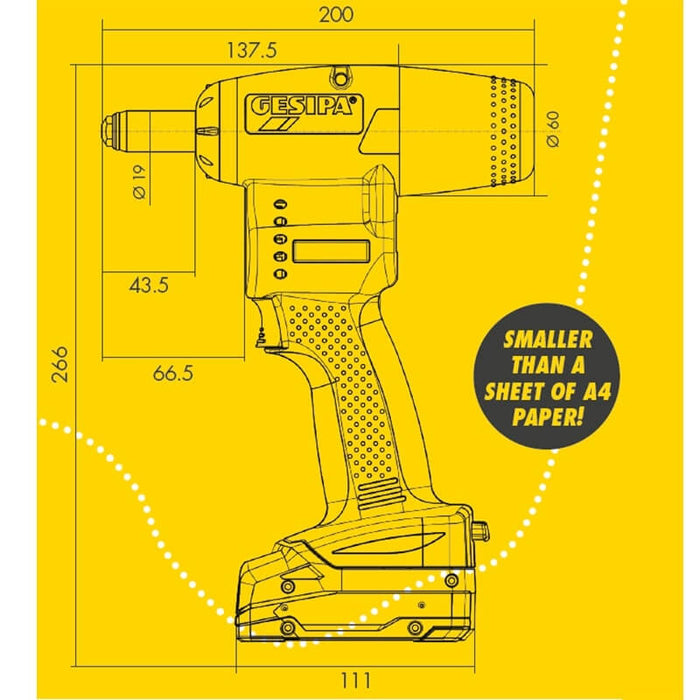 Gesipa Birdie 18V/2.0 Ah Rivet Tool - 1746721