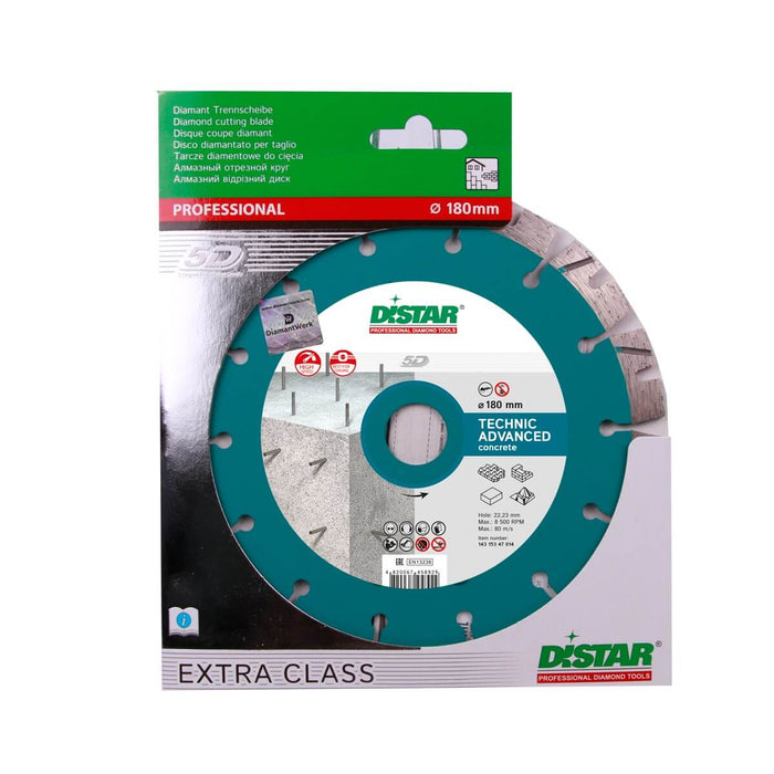 DisTar TECHNIC ADVANCED Diamond Blade 5D Extra Class 180mm