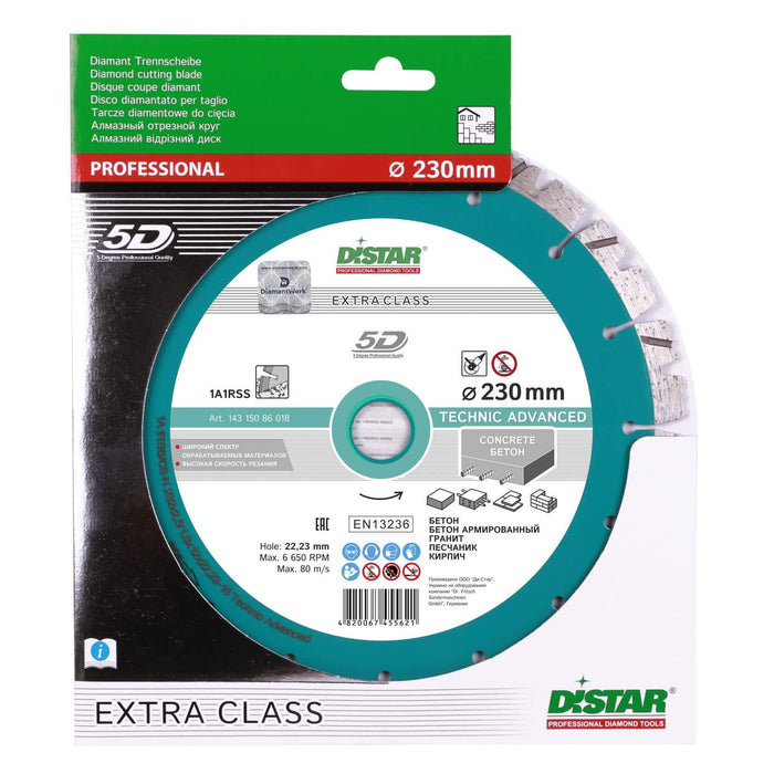 DisTar TECHNIC ADVANCED Diamond Blade 5D Extra Class 230mm