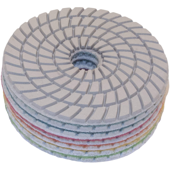 Dry Polishing White Pads For Concrete 100mm 100# Grit Thor-2699