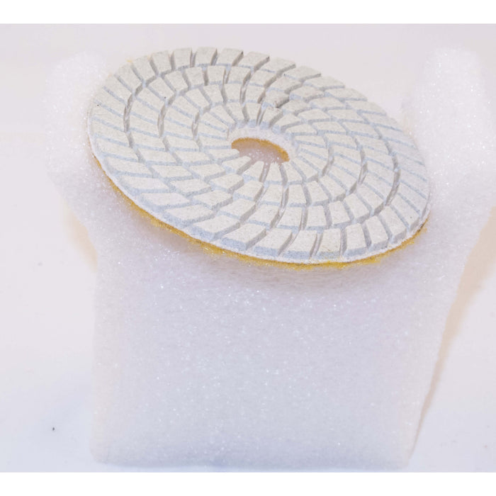 Dry Polishing White Pads For Concrete 125mm 200# Grit Thor-2699