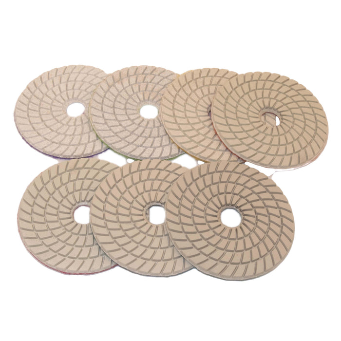 Dry Polishing White Pads For Concrete 125mm 800# Grit Thor-2699