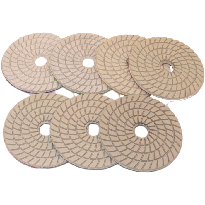 Dry Polishing White Pads For Concrete 100mm 100# Grit Thor-2699