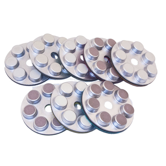 Planetary Hybrid Diamond Resin Polishing Pads 75mm 100# Grit