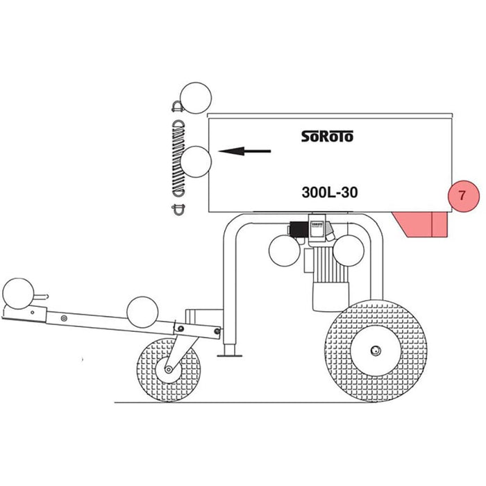 SoRoTo Mixer gate incl. Bolt etc. 300.007