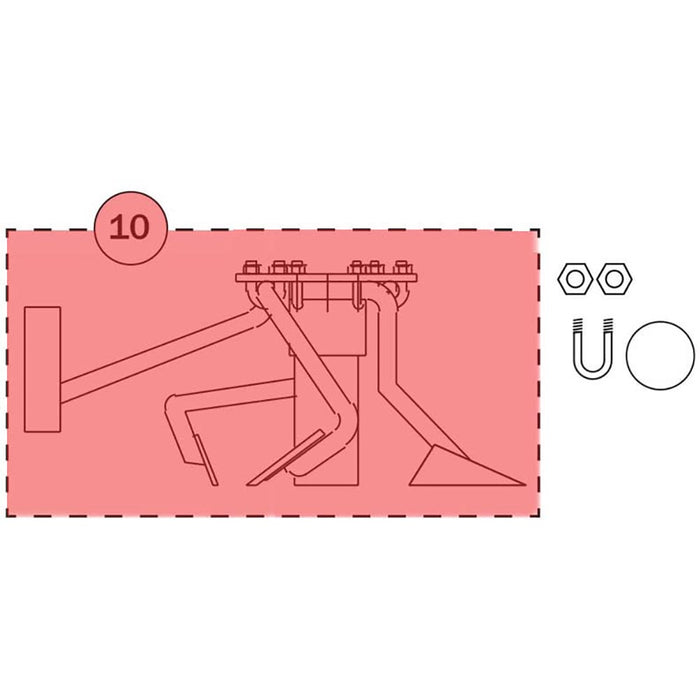 SoRoTo Top disc, separate (w/U-bolts) 300010