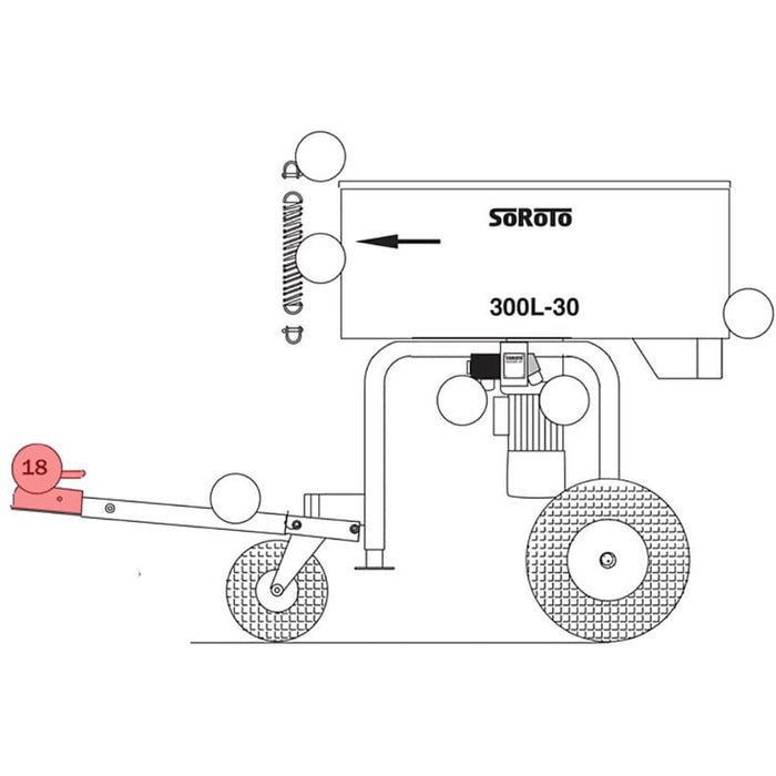 SoRoTo Globe coupling INCL. Bolt and nut 300.018