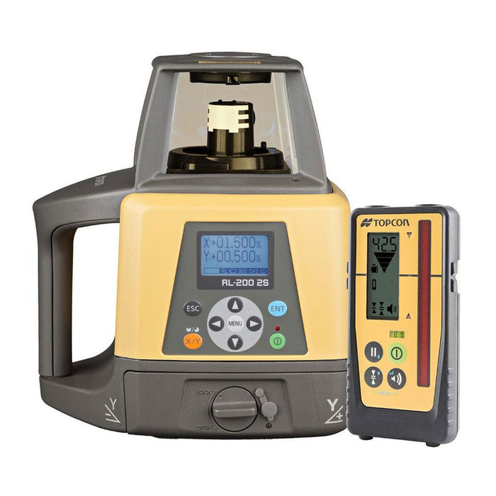 Topcon RL-200 2S Dual Grade Rotating Laser with Receiver & Remote Control - 314920782