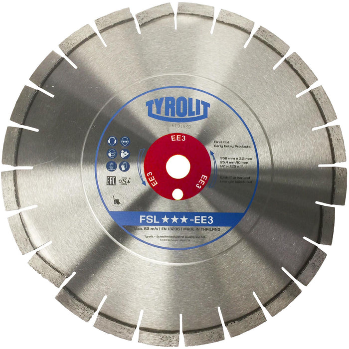 Early Entry 358mm Red Medium Aggregate Saw Blades 34330093