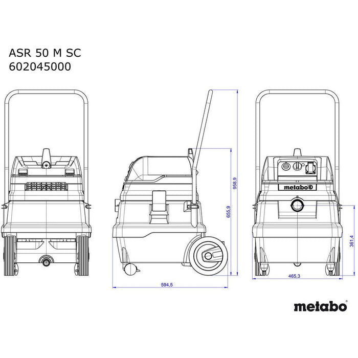 Metabo ASR 50 M SC All-purpose Vacuum Cleaner 602045190