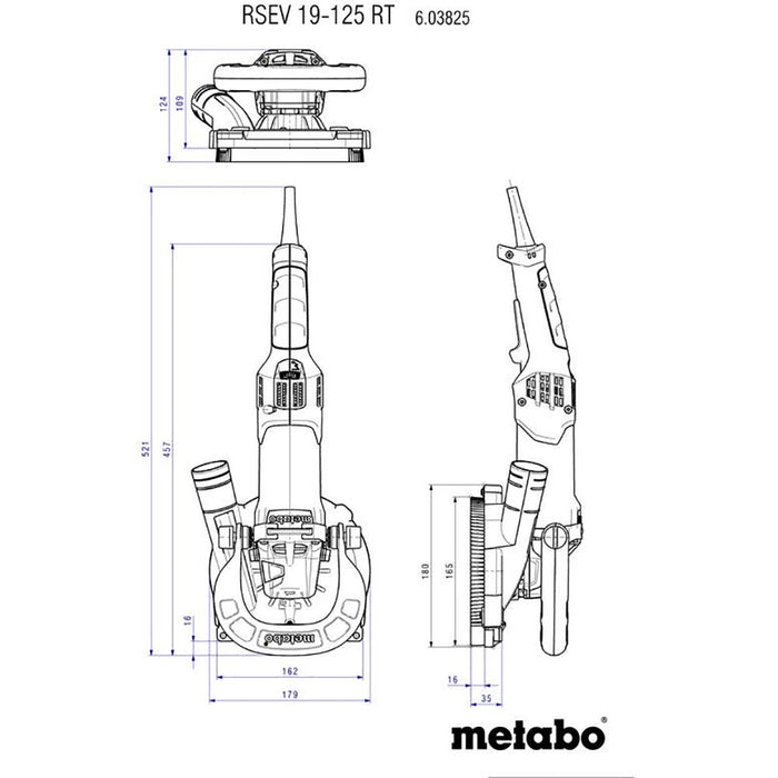 Metabo RSEV 19-125 RT Renovation Grinder 603825710