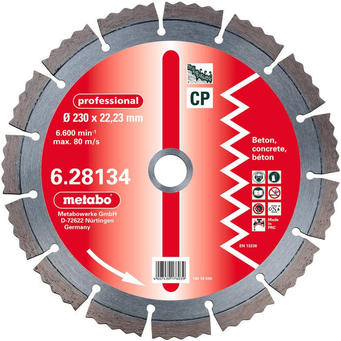 Metabo 2 x Dia-TS, 125 x 2.15 x 22.23mm, "Professional", "CP", Concrete 628131000