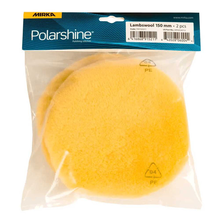 Mirka 150mm Lambswool Polishing Pro Pad 2 Pack - 7991500211