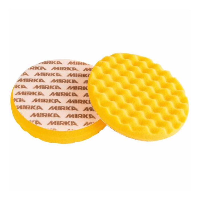 Mirka Polishing Foam Pad 135x25mm Yellow Waffle 1 Pack 7993413501