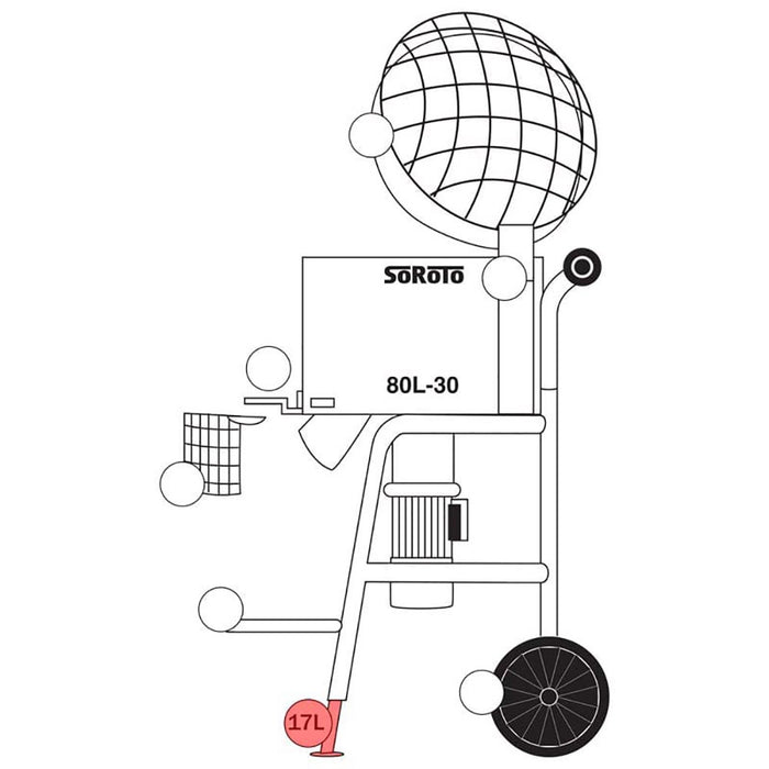 SoRoTo Telescopic leg, front - left side 80.017L