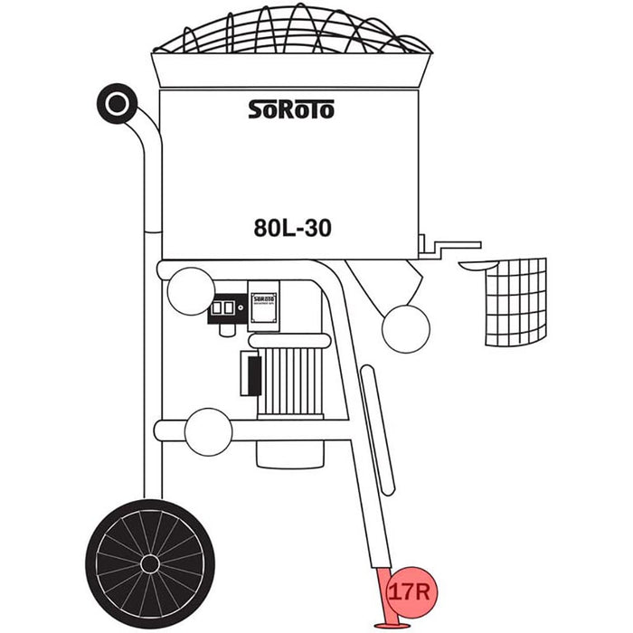 SoRoTo Telescopic leg, front - right side 80.017R