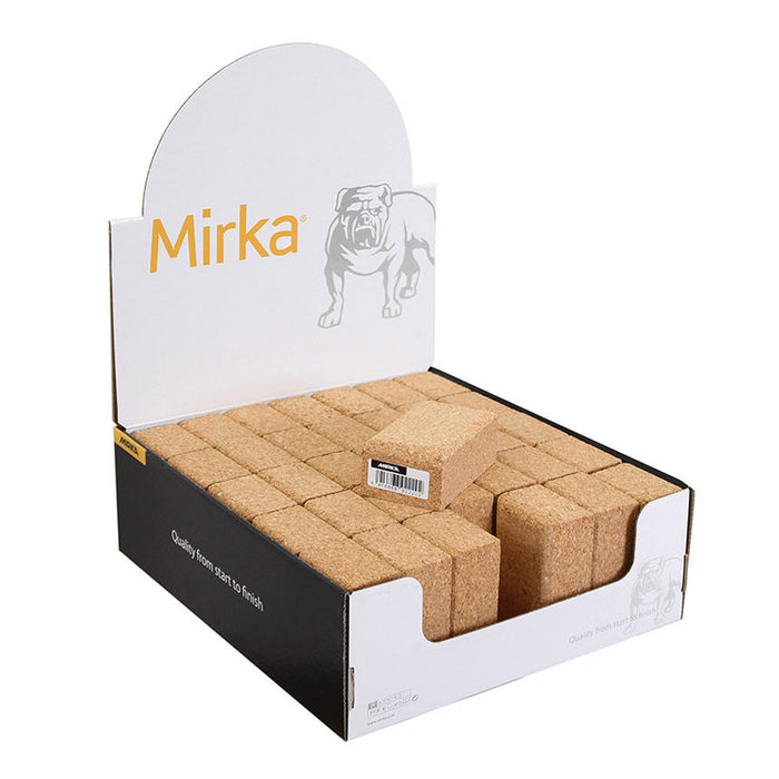 Mirka 100x60x40mm Sanding Block Cork Display 35 Pack - 8790013511