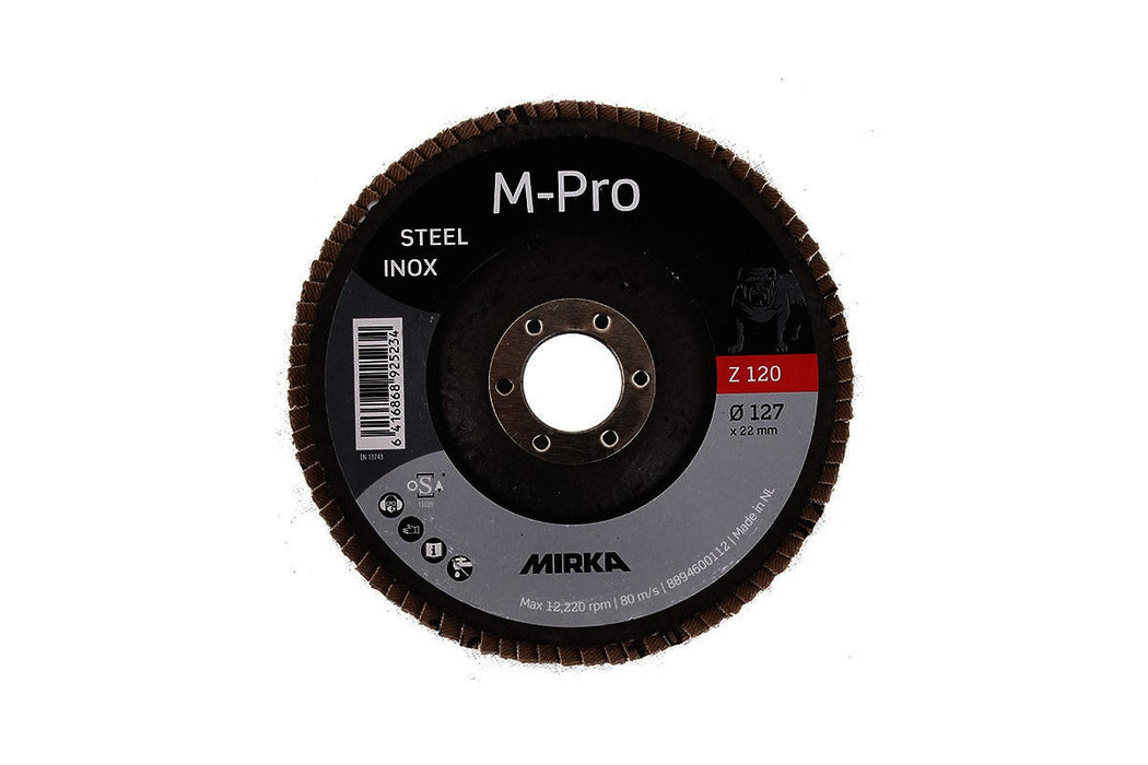 Mirka 127x22mm Flap Disc M-PRO Inox ZIR 120 - 8894600112