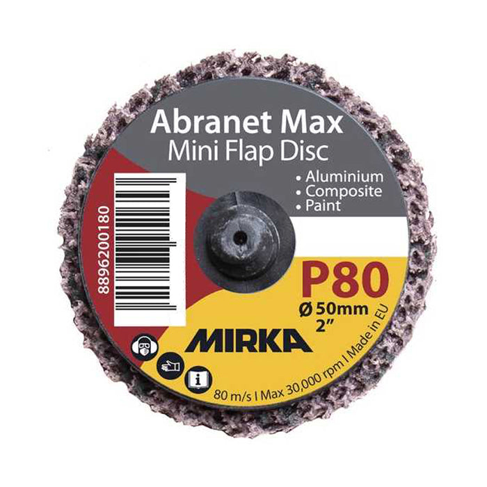 Mirka Abranet Max Mini Flap Disc Quick Lock 50mm - Single Disc