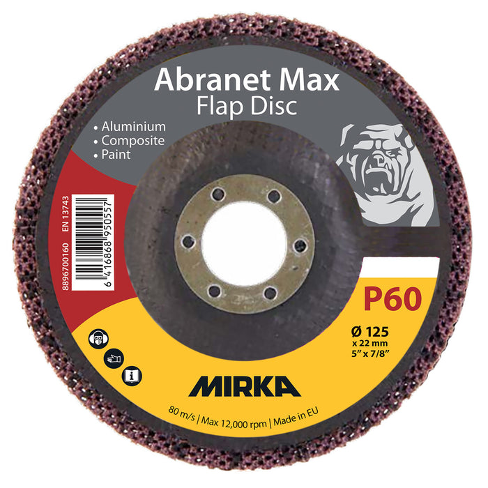 Mirka 125mm Abranet Max Flap Disc - T29 ALOX - Single Disc