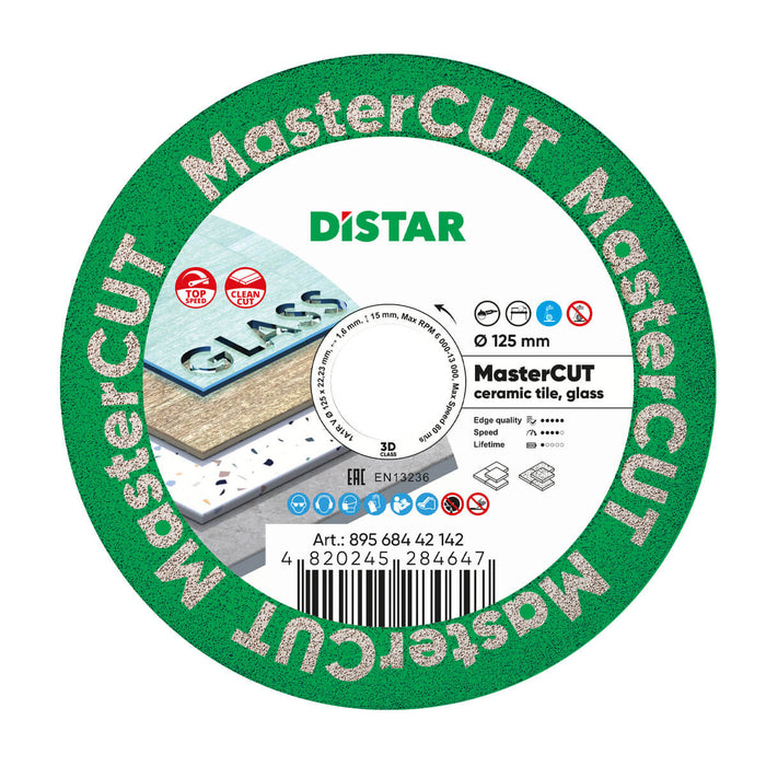 Distar Diamond Cutting Blade 1A1R V 125 Mastercut - 89568442142