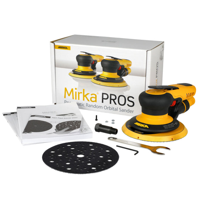 Mirka PROS 650CV Pneumatic Sander - 150mm Central Vacuum Orbit 5.0 - 8995650111