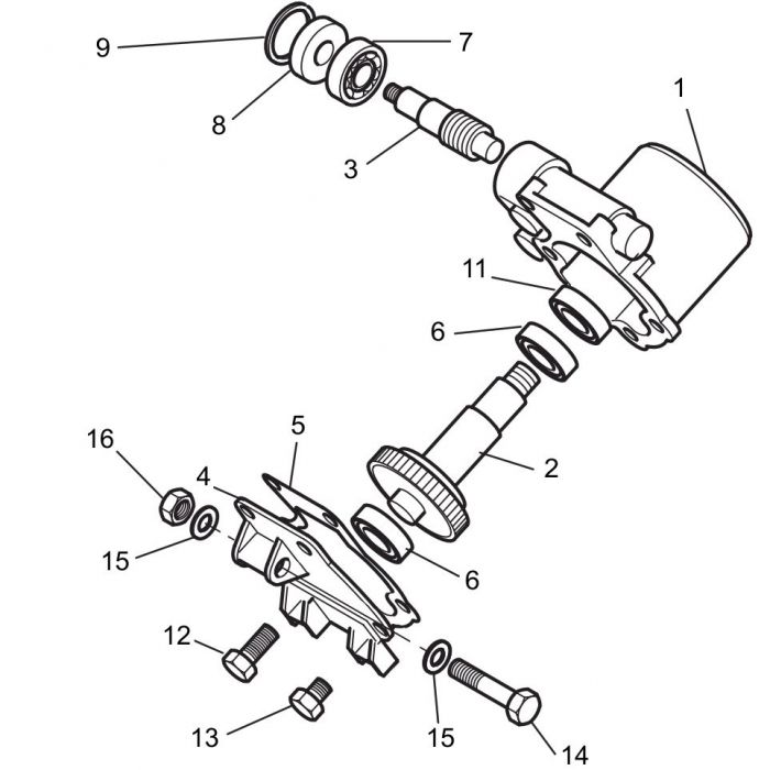 Belle Shaft Worm Mini G'Box Pre Oct 04 900/37601