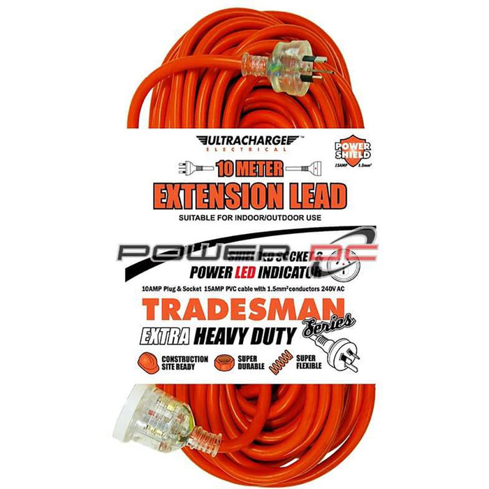 Ultracharge Tradesman 10m Heavy Duty EXT Lead - UR240/10T