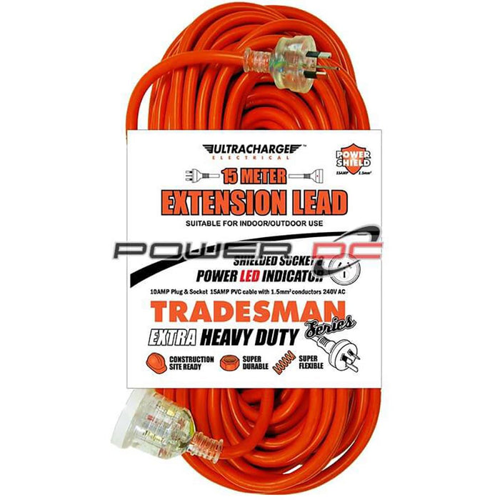 Ultracharge Tradesman 15m Heavy Duty EXT Lead - UR240/15T