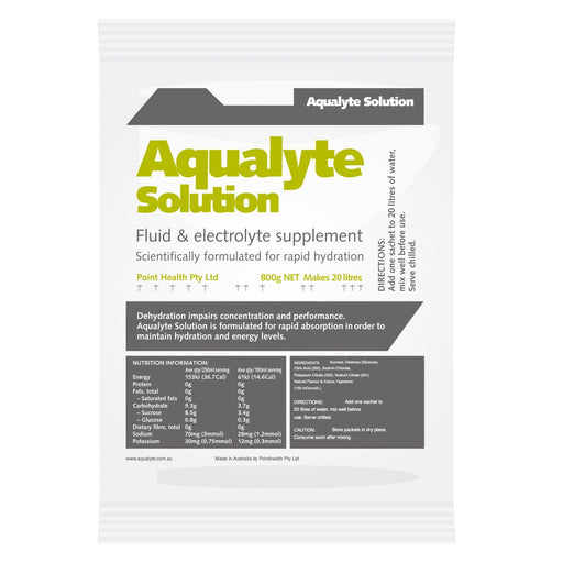 Maxisafe 800g Sachets Aqualyte Electrolyte Powder Box of 10