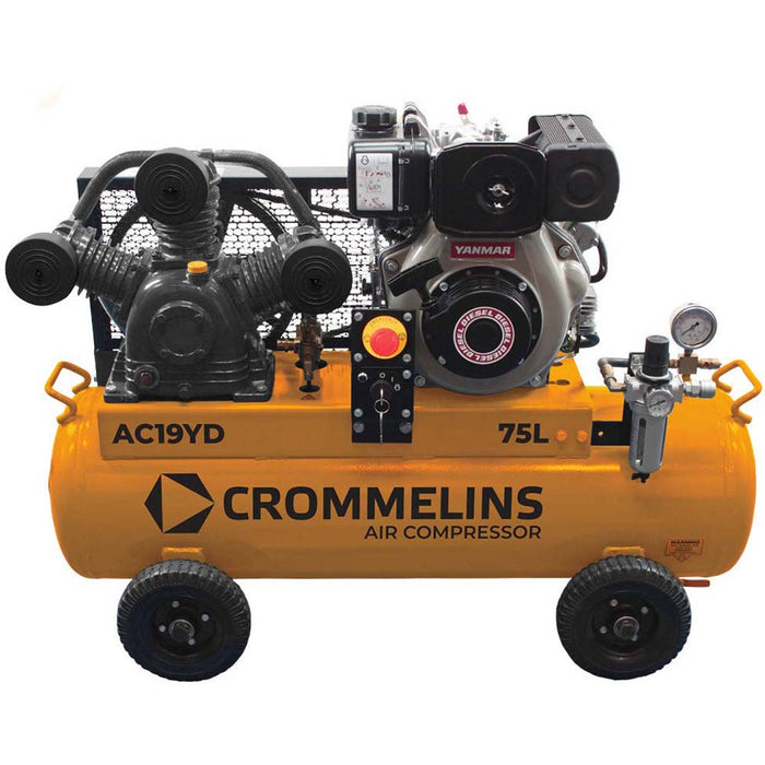 Crommelins 75L Air Compressor Diesel AC19YD