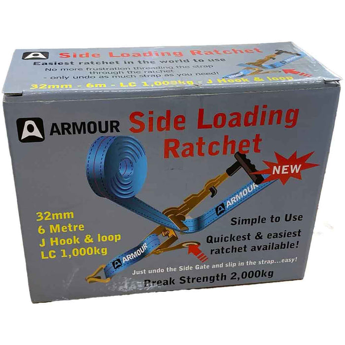 Gladiator 32mm x 6m Armour Side Loading Ratchet ART07