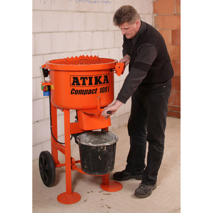 Atika Compact 100Ltr Pan-Mortar Mixer