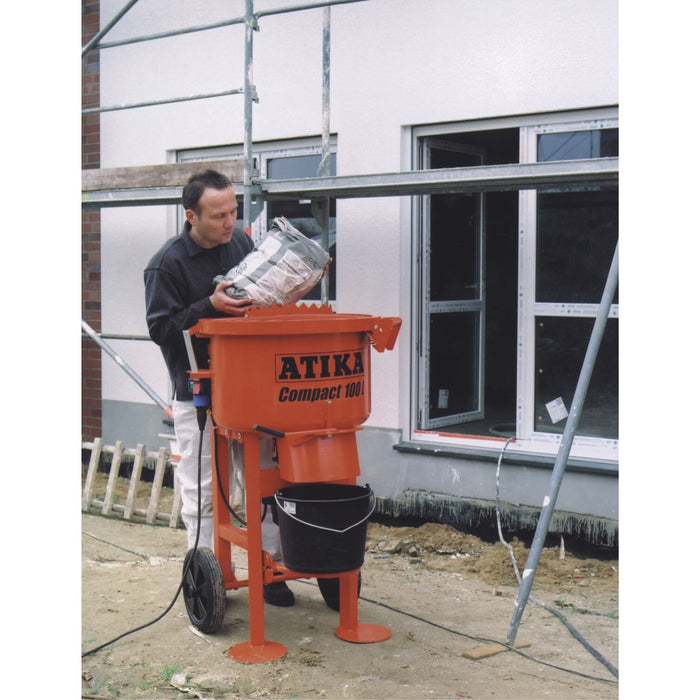 Atika Compact 100Ltr Pan-Mortar Mixer