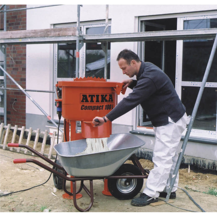 Atika Compact 100Ltr Pan-Mortar Mixer