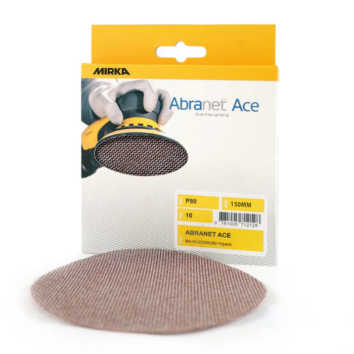 Mirka 150mm Abranet Ace Ceramic Discs 10 Pack