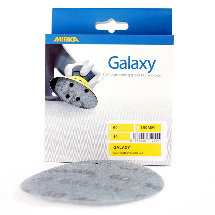 Mirka 150mm/6" Galaxy Sanding Discs 10 Pack