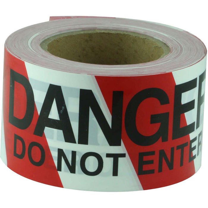 Maxisafe DANGER DO NOT ENTER Black on Red/White tape BRD714