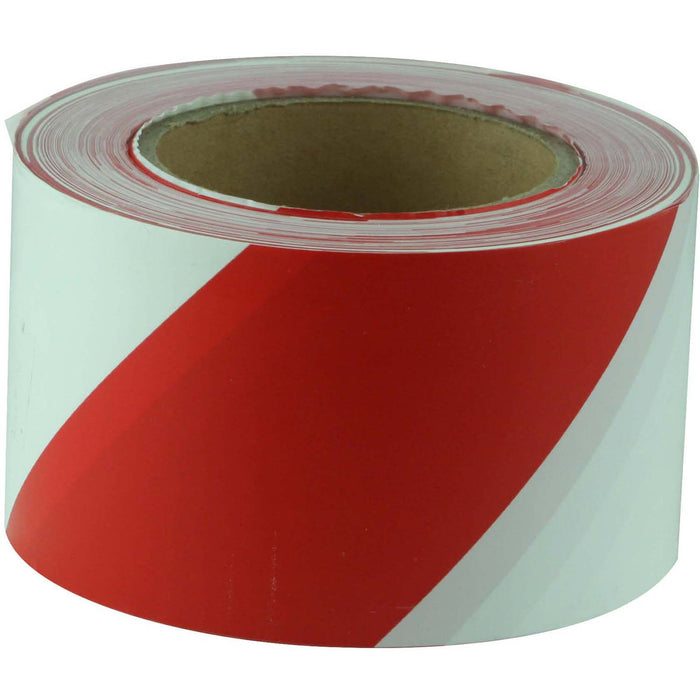 Maxisafe Red and White Barricade Tape BTR713