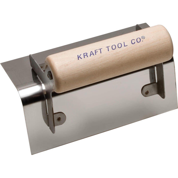 Kraft 6" x 2-1/2" 1/4" R Outside Step Tool with Wood Handle CF125