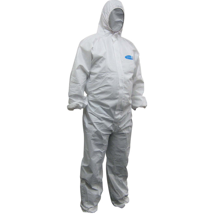 Maxisafe Koolguard Laminated Disposable White Coverall