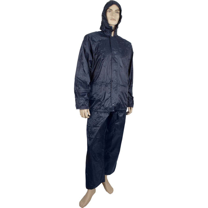 Maxisafe Navy PVC Rainsuit